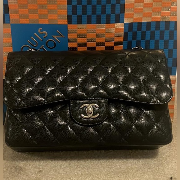 Chanel caviar Maxi double flap Handbag